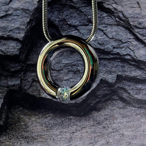 Aurora Opal Pendant Necklace